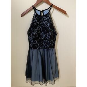 Speechless Juniors 5 Fit & Flare Lace Party Dress Cocktail Semi-Formal Black